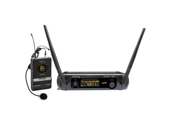 Karma Microfone Cabeça s/ Fios + Receptor UHF Karma Microfone Cabeça s/ Fios + Receptor UHF